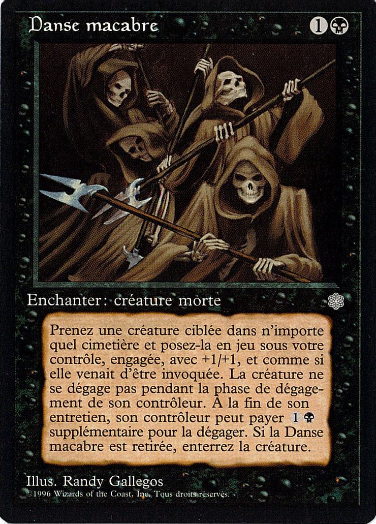 フランス語)Danse macabre / Dance of the Dead【ICE】 No.118 | MtG