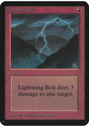 MTG Lightning bolt 稲妻 alpha α その2 英)稲妻 / Lightning Bolt【ALPHA】 No.161 | MtG通販サイト【Cardshop