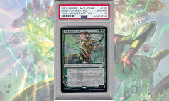 《世界を揺るがす者、ニッサ/Nissa, Who Shakes the World》Foil 日本オリジナルアート PSA10