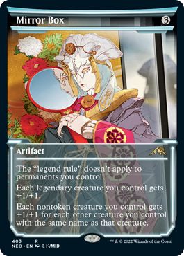 (英)【Foil】鏡の箱 / Mirror Box ★ショーケース枠★(淡光フレーム・カード) 【NEO】 No.403