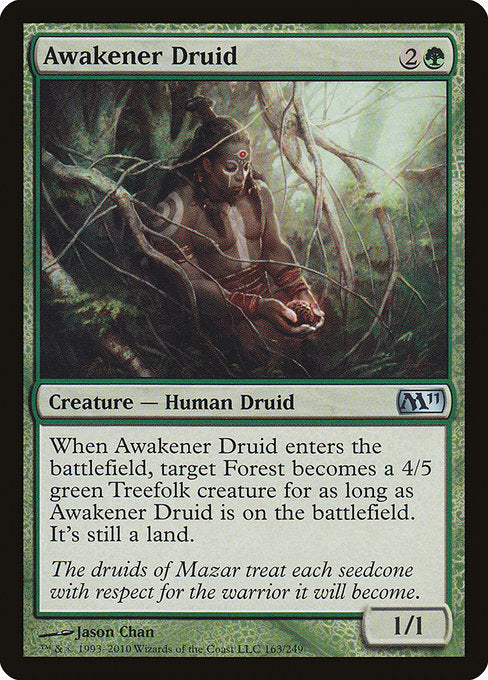 (英)【Foil】覚醒のドルイド / Awakener Druid【M11】 No.163