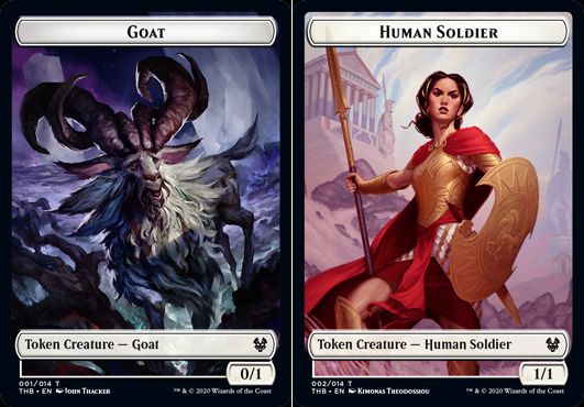 (英)【Foil】ヤギトークン / Goat TokenNo.001 - 人間・兵士トークン / Human Soldier Token【THB-TOKEN】 No.002