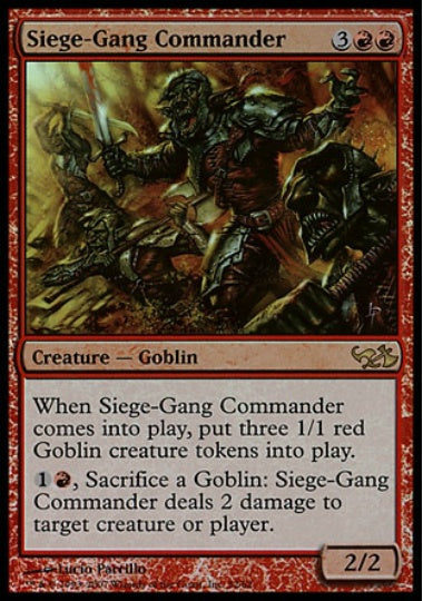 (英)【Foil】包囲攻撃の司令官 / Siege-Gang Commander【EVSG】絵違いFoil No.032