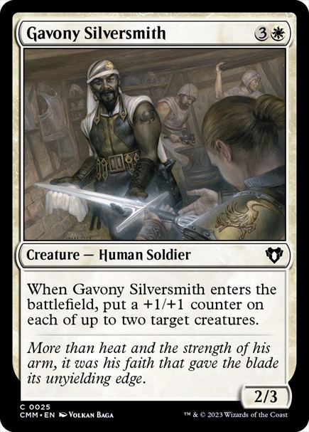(英)【Foil】ガヴォニーの銀鍛冶師 / Gavony Silversmith【CMM】 No.0025