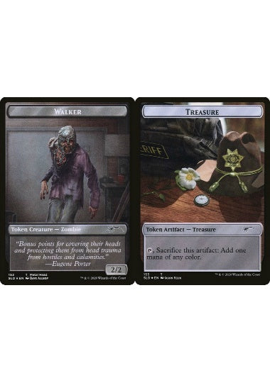 (英)【Foil】Walker TokenNo.152 - 宝物トークン / Treasure Token【SLD】Secret Lair x The Walking Dead No.153