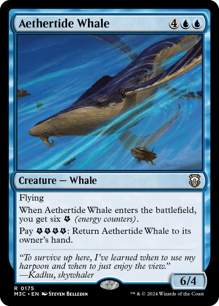 (英)霊気海嘯の鯨 / Aethertide Whale【M3C】 No.175