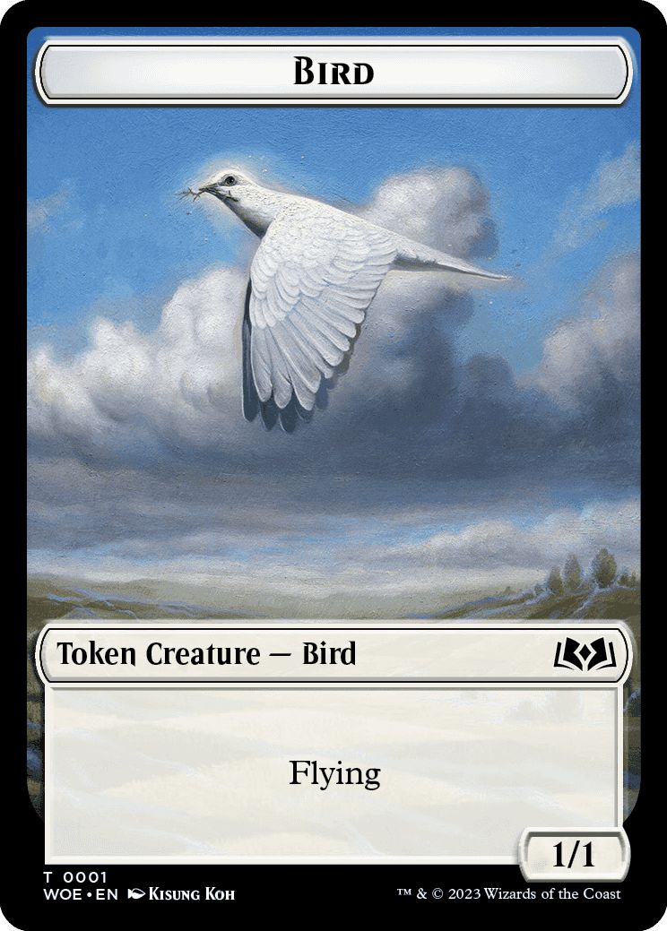 (英)鳥トークン / Bird Token【WOE-TOKEN】 No.001