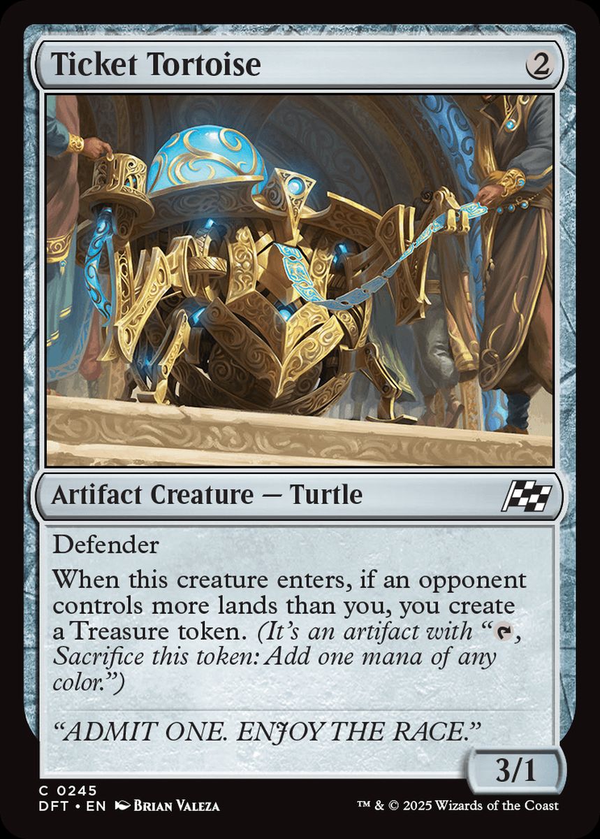 (英)【Foil】切符亀 / Ticket Tortoise【DFT】 No.245