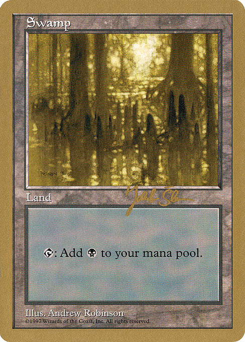 (英)沼 / Swamp【WC97】 World Championship Decks 1997 Jakub Slemr 金枠 No.108