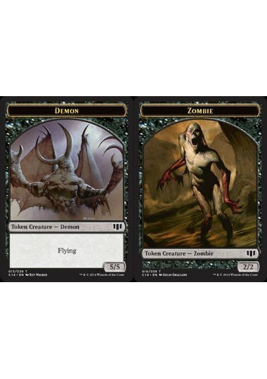 (英)デーモントークン / Demon Token No.013 - ゾンビトークン / Zombie Token【C14-TOKEN】 No.016