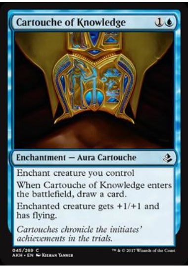 (英)【Foil】知識のカルトーシュ / Cartouche of Knowledge【AKH】 No.045