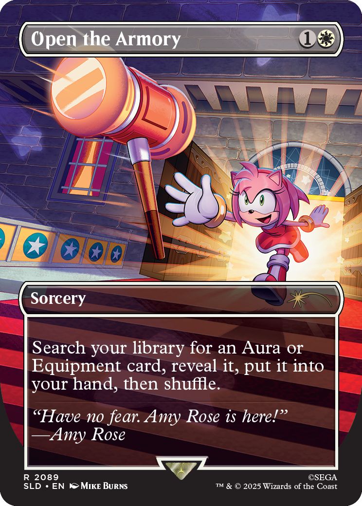 (英)【Foil】武器庫の開放 / Open the Armory【SLD】 Secret Lair x Sonic: Chasing Adventure No.2089