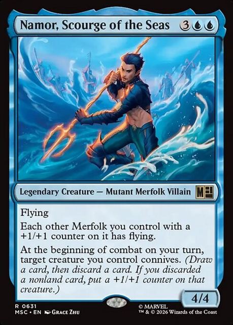 (英)【Foil】大洋より来たる懲罰者、ネイモア / Namor, Scourge of the Seas【MSC】 No.631