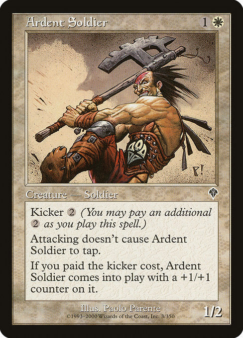 (英)【Foil】献身的兵士 / Ardent Soldier【INV】 No.003