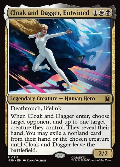 (英)【Foil】絡み合う絆、クロークとダガー / Cloak and Dagger, Entwined【MSH】 No.211