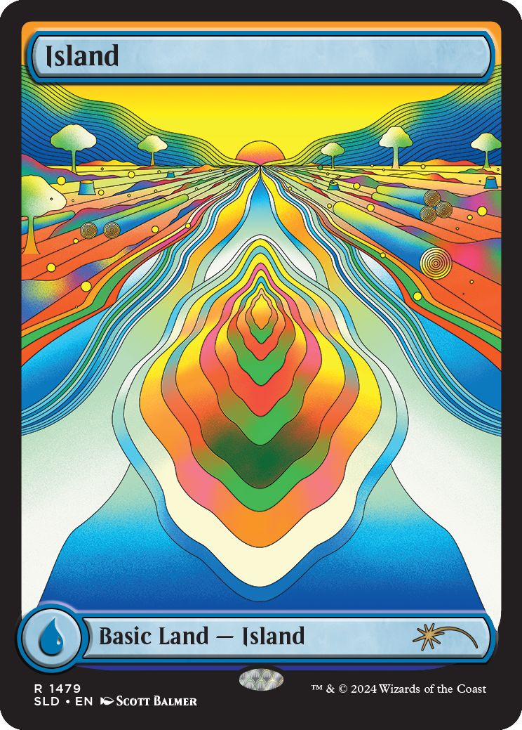 (英)【Foil】島 / Island【SLD】The Strange Sands:Island No.1479