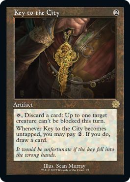 (英)【Foil】街の鍵 / Key to the City【BRR】旧枠加工カード No.027