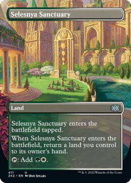 (英)セレズニアの聖域 / Selesnya Sanctuary ★ボーダーレス★ 【2X2】 No.411
