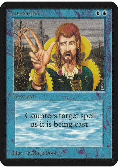(英)対抗呪文 / Counterspell【ALPHA】 No.054