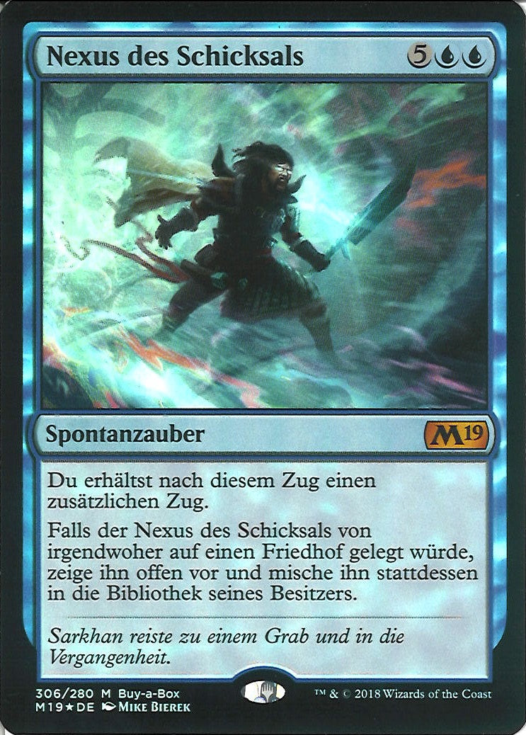 (ドイツ語)【Foil】Nexus des Schicksals / Nexus of Fate【M19】Box購入プロモ No.306