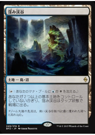 (日)窪み渓谷 / Sunken Hollow【BFZ】 No.249