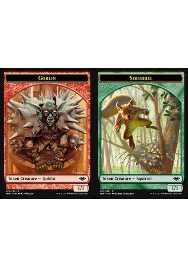 (英)ゴブリントークン / Goblin Token No.010 - リストークン / Squirrel Token【MH1-TOKEN】 No.015