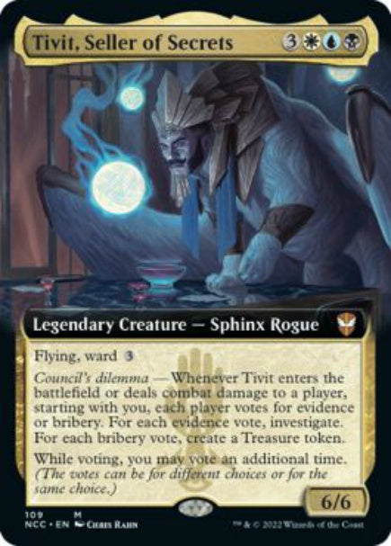 (英)【Foil】秘密売り、ティヴィット / Tivit, Seller of Secrets ★拡張枠★ 【NCC】 No.109