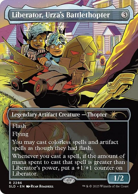 (英)【Foil】ウルザの空戦艇、リベレーター号 / Liberator, Urza's Battlethopter【SLD】 Trick Or Treat No.2286