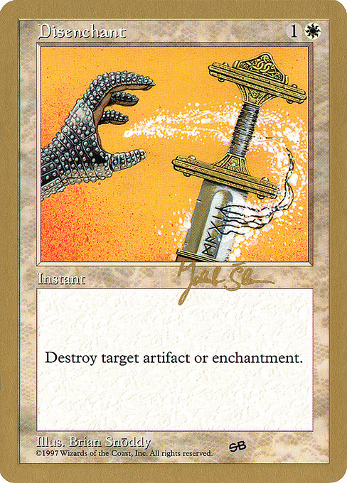 (英)解呪 / Disenchant【WC97】 World Championship Decks 1997 Jakub Slemr サイドボード 金枠 No.004