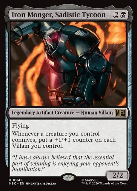 (英)【Surge-Foil】冷血の大富豪、アイアンモンガー / Iron Monger, Sadistic Tycoon【MSC】 No.045