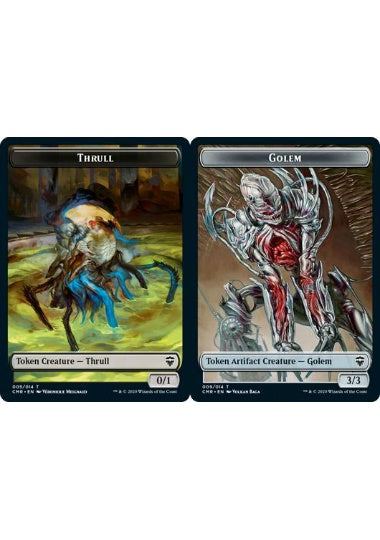 (英)【Foil】スラルトークン / Thrull TokenNo.005 - ゴーレムトークン / Golem Token【CMR-TOKEN】 No.009