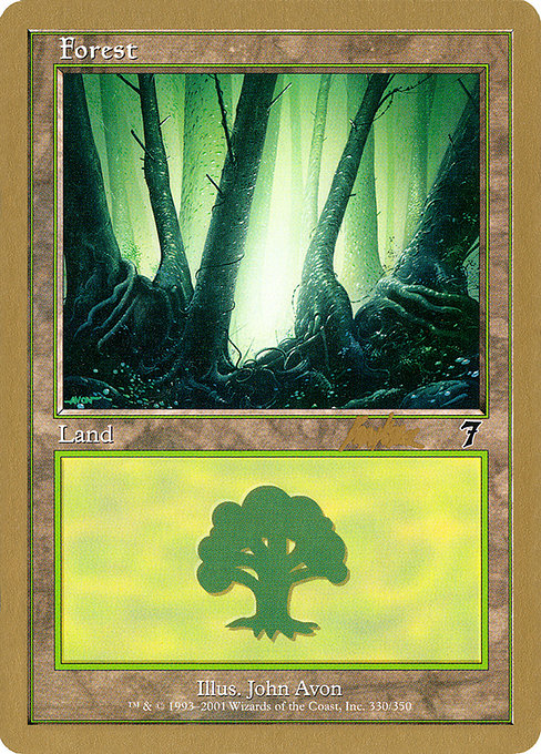 (英)森 / Forest【WC02】 World Championship Decks 2002 Brian Kibler 金枠 No.123