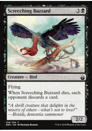 (英)【Foil】金切り声のノスリ / Screeching Buzzard【BBD】 No.158