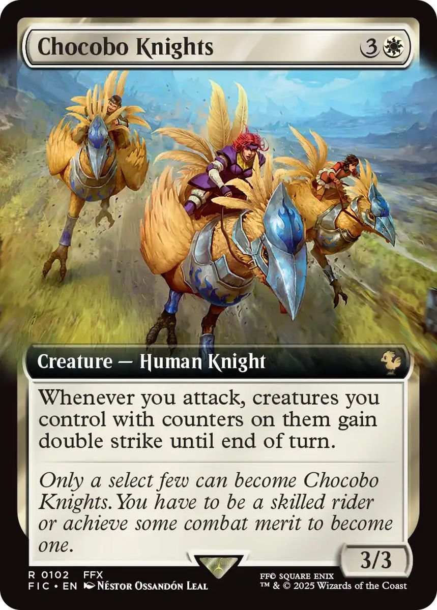 (英)【Foil】チョコボ騎兵隊 / Chocobo Knights ★拡張枠★ 【FIC】 No.102