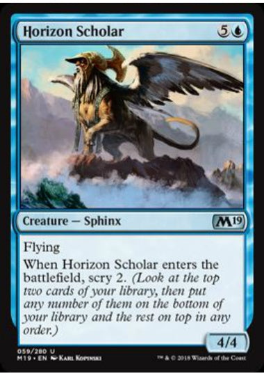 (英)【Foil】地平の識者 / Horizon Scholar【M19】 No.059