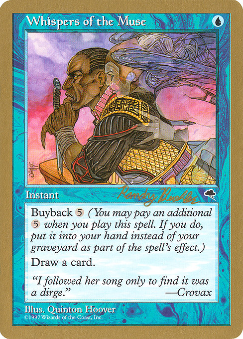 (英)ミューズの囁き / Whispers of the Muse【WC98】 World Championship Decks 1998 Randy Buehler 金枠 No.035