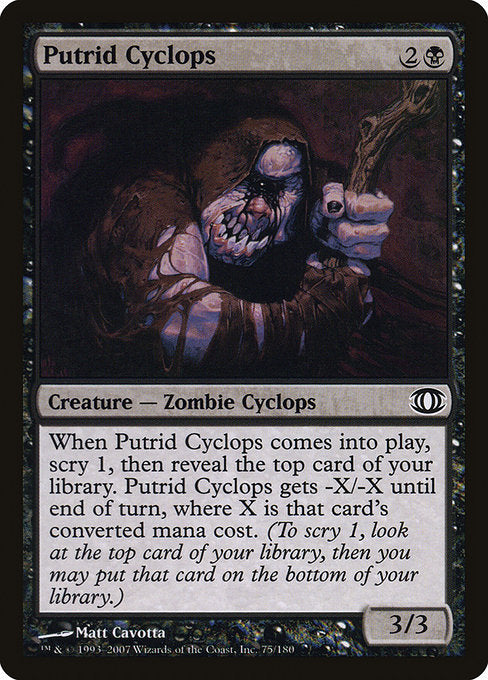 (英)【Foil】朽ちゆくサイクロプス / Putrid Cyclops【FUT】 No.075