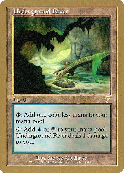 (英)地底の大河 / Underground River【WC02】 World Championship Decks 2002 Carlos Romao 金枠 No.086
