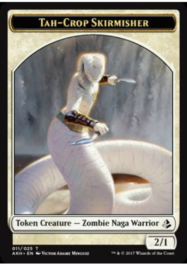 (英)ター一門の散兵トークン / Tah-Crop Skirmisher Token【AKH-TOKEN】 No.011