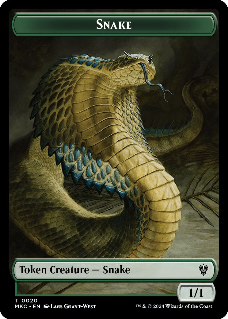 (英)蛇トークン / Snake Token No.020 - 変異トークン / Morph Token【MKC-TOKEN】 No.030