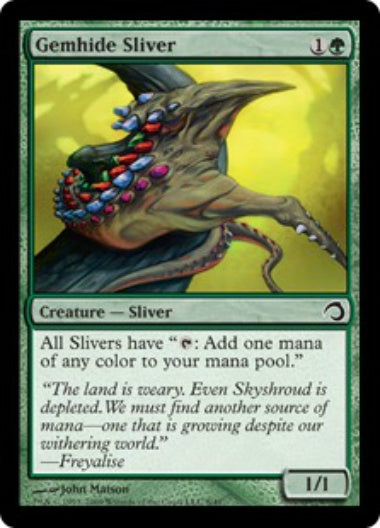 gemhide sliver foil 宝革スリヴァー 英)【Foil】宝革スリヴァー / Gemhide Sliver【SLIVER】 No.008 | MtG