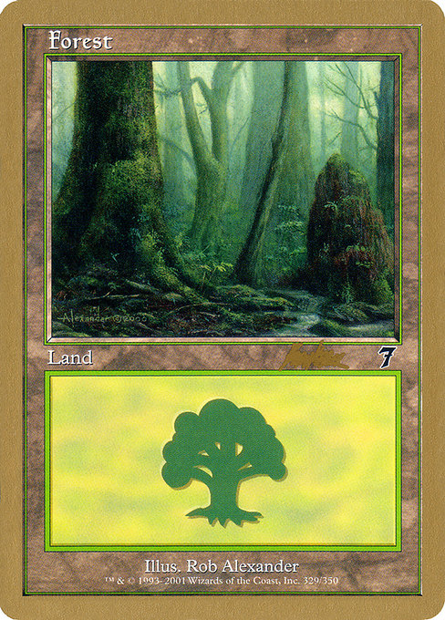 (英)森 / Forest【WC02】 World Championship Decks 2002 Brian Kibler 金枠 No.122