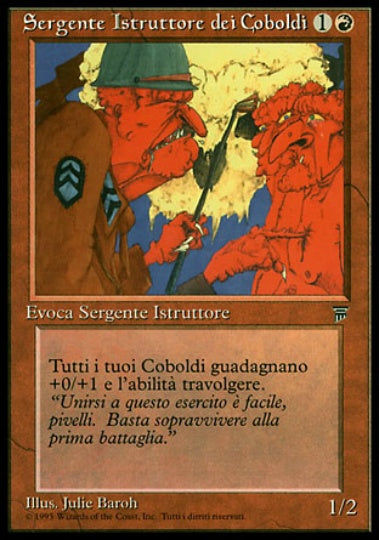 (イタリア語)Sergente Istruttore dei Coboldi / Kobold Drill Sergeant【LEG】 No.154