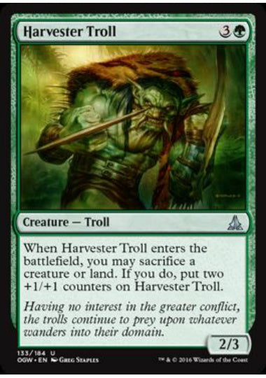 (英)【Foil】収穫トロール / Harvester Troll【OGW】 No.133