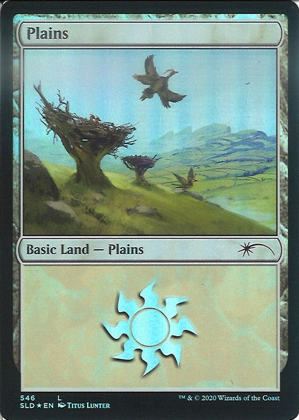 (英)【Foil】平地 / Plains【SLD】 No.546