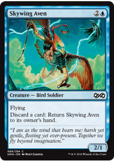 (英)【Foil】空翼のエイヴン / Skywing Aven【UMA】 No.069