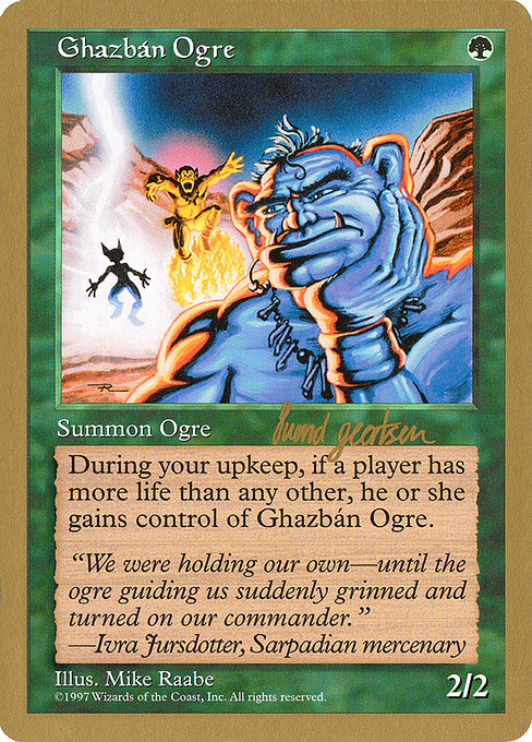 (英)ガズバンのオーガ / Ghazban Ogre【WC97】 World Championship Decks 1997 Svend Geertsen 金枠 No.061