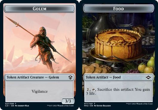 (英)ゴーレムトークン / Golem Token No.C21-027 - 食物トークン / Food Token【SLD-C23-01】 From Cute to Brute No.MH2-017