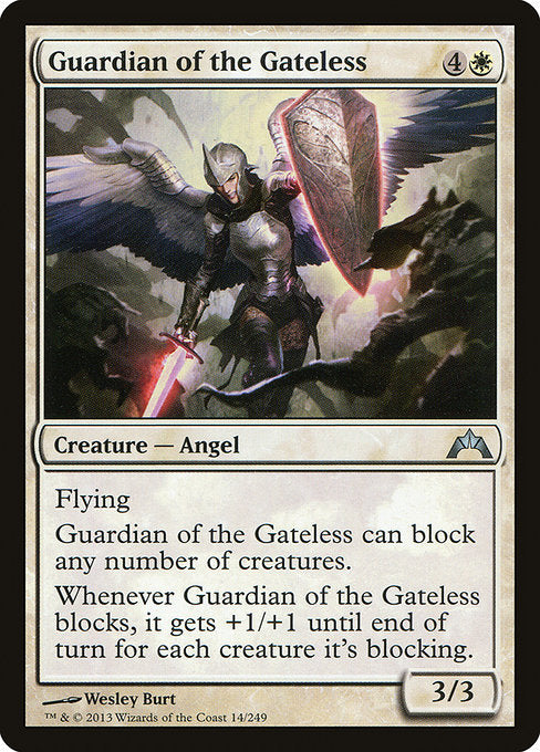 (英)【Foil】門なしの守護者 / Guardian of the Gateless【GTC】 No.014