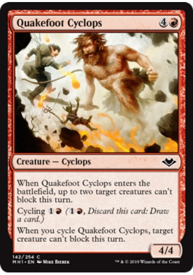 (英)【Foil】震足サイクロプス / Quakefoot Cyclops【MH1】 No.142